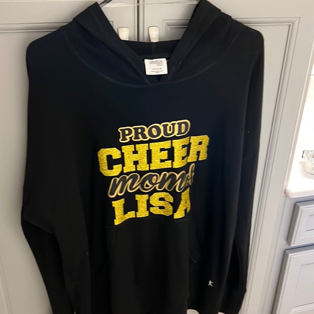 Women’s cheer mom hoodie specialty made size large